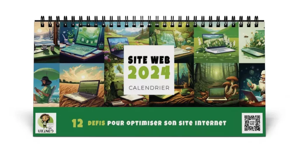 Site web 2024 calendrier - 12 défis pour optimiser son site internet - Uxineo